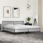 vidaXL Bettgestell Grau Sonoma 180x200 cm Holzwerkstoff und Metall vidaXL Bettgestell Grau Sonoma 180x200 cm Holzwerkstoff und Metall