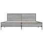 vidaXL Bettgestell Grau Sonoma 180x200 cm Holzwerkstoff und Metall vidaXL Bettgestell Grau Sonoma 180x200 cm Holzwerkstoff und Metall