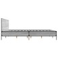 vidaXL Bettgestell Grau Sonoma 180x200 cm Holzwerkstoff und Metall vidaXL Bettgestell Grau Sonoma 180x200 cm Holzwerkstoff und Metall