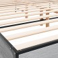 vidaXL Bettgestell Grau Sonoma 180x200 cm Holzwerkstoff und Metall vidaXL Bettgestell Grau Sonoma 180x200 cm Holzwerkstoff und Metall