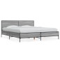 vidaXL Bettgestell Grau Sonoma 200x200 cm Holzwerkstoff und Metall vidaXL Bettgestell Grau Sonoma 200x200 cm Holzwerkstoff und Metall