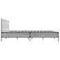 vidaXL Bettgestell Grau Sonoma 200x200 cm Holzwerkstoff und Metall vidaXL Bettgestell Grau Sonoma 200x200 cm Holzwerkstoff und Metall