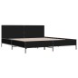vidaXL Bettgestell Schwarz 200x200 cm Holzwerkstoff und Metall vidaXL Bettgestell Schwarz 200x200 cm Holzwerkstoff und Metall