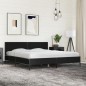 vidaXL Bettgestell Schwarz 200x200 cm Holzwerkstoff und Metall vidaXL Bettgestell Schwarz 200x200 cm Holzwerkstoff und Metall
