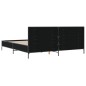 vidaXL Bettgestell Schwarz 200x200 cm Holzwerkstoff und Metall vidaXL Bettgestell Schwarz 200x200 cm Holzwerkstoff und Metall