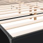 vidaXL Bettgestell Schwarz 200x200 cm Holzwerkstoff und Metall vidaXL Bettgestell Schwarz 200x200 cm Holzwerkstoff und Metall