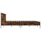 vidaXL Bettgestell Räuchereiche 140x190 cm Holzwerkstoff und Metall vidaXL Bettgestell Räuchereiche 140x190 cm Holzwerkstoff und Metall