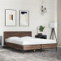 vidaXL Bettgestell Braun Eichen-Optik 140x190 cm Holzwerkstoff Metall vidaXL Bettgestell Braun Eichen-Optik 140x190 cm Holzwerkstoff Metall