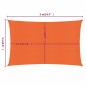 vidaXL Sonnensegel 160 g/m² Rechteckig Orange 3x5 m HDPE vidaXL Sonnensegel 160 g/m² Rechteckig Orange 3x5 m HDPE