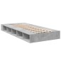vidaXL Bettgestell Betongrau 90x190 cm Holzwerkstoff vidaXL Bettgestell Betongrau 90x190 cm Holzwerkstoff