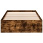 vidaXL Bettgestell mit Schubladen Räuchereiche 90x200cm Holzwerkstoff vidaXL Bettgestell mit Schubladen Räuchereiche 90x200cm Holzwerkstoff