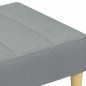 vidaXL Fußhocker Hellgrau 77x55x31 cm Stoff vidaXL Fußhocker Hellgrau 77x55x31 cm Stoff