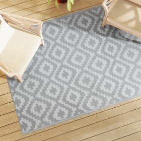 vidaXL Outdoor-Teppich Grau 140x200 cm PP