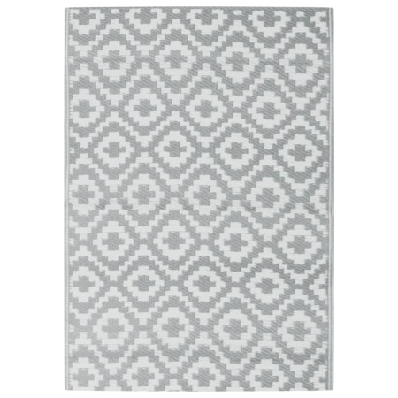 vidaXL Outdoor-Teppich Grau 140x200 cm PP