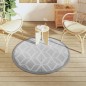 vidaXL Outdoor-Teppich ARAKIL Grau Ø120 cm PP vidaXL Outdoor-Teppich ARAKIL Grau Ø120 cm PP
