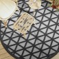 vidaXL Outdoor-Teppich Schwarz Ø200 cm PP vidaXL Outdoor-Teppich Schwarz Ø200 cm PP