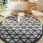 vidaXL Outdoor-Teppich Schwarz Ø200 cm PP vidaXL Outdoor-Teppich Schwarz Ø200 cm PP