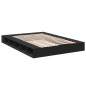 vidaXL Bettgestell Schwarz 150x200 cm Holzwerkstoff vidaXL Bettgestell Schwarz 150x200 cm Holzwerkstoff