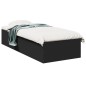 vidaXL Bettgestell Schwarz 90x190 cm Holzwerkstoff vidaXL Bettgestell Schwarz 90x190 cm Holzwerkstoff