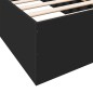 vidaXL Bettgestell Schwarz 90x190 cm Holzwerkstoff vidaXL Bettgestell Schwarz 90x190 cm Holzwerkstoff