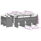 vidaXL 11-tlg. Garten-Essgruppe mit Kissen Schwarz Poly Rattan vidaXL 11-tlg. Garten-Essgruppe mit Kissen Schwarz Poly Rattan