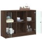 vidaXL Sideboard Braun Eichen-Optik 102x37x75,5 cm Holzwerkstoff vidaXL Sideboard Braun Eichen-Optik 102x37x75,5 cm Holzwerkstoff