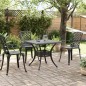 vidaXL Gartentisch Schwarz 80x80x75 cm Aluminiumguss vidaXL Gartentisch Schwarz 80x80x75 cm Aluminiumguss