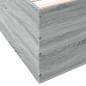 vidaXL Bettgestell Grau Sonoma 75x190 cm Holzwerkstoff vidaXL Bettgestell Grau Sonoma 75x190 cm Holzwerkstoff