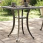 vidaXL Gartentisch Bronzen 53x53x53 cm Aluminiumguss vidaXL Gartentisch Bronzen 53x53x53 cm Aluminiumguss