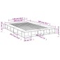 vidaXL Bettgestell Braun Eichen-Optik 150x200 cm Holzwerkstoff vidaXL Bettgestell Braun Eichen-Optik 150x200 cm Holzwerkstoff