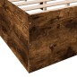 vidaXL Bettgestell Räuchereiche 140x190 cm Holzwerkstoff vidaXL Bettgestell Räuchereiche 140x190 cm Holzwerkstoff