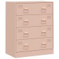 vidaXL Sideboard Rosa 67x39x83 cm Stahl vidaXL Sideboard Rosa 67x39x83 cm Stahl