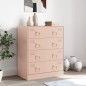 vidaXL Sideboard Rosa 67x39x83 cm Stahl vidaXL Sideboard Rosa 67x39x83 cm Stahl
