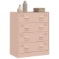 vidaXL Sideboard Rosa 67x39x83 cm Stahl vidaXL Sideboard Rosa 67x39x83 cm Stahl