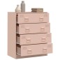vidaXL Sideboard Rosa 67x39x83 cm Stahl vidaXL Sideboard Rosa 67x39x83 cm Stahl