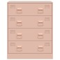 vidaXL Sideboard Rosa 67x39x83 cm Stahl vidaXL Sideboard Rosa 67x39x83 cm Stahl