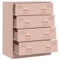 vidaXL Sideboard Rosa 67x39x83 cm Stahl vidaXL Sideboard Rosa 67x39x83 cm Stahl