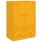 vidaXL Highboard Senfgelb 67x39x95 cm Stahl vidaXL Highboard Senfgelb 67x39x95 cm Stahl