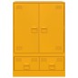 vidaXL Highboard Senfgelb 67x39x95 cm Stahl vidaXL Highboard Senfgelb 67x39x95 cm Stahl