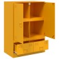 vidaXL Highboard Senfgelb 67x39x95 cm Stahl vidaXL Highboard Senfgelb 67x39x95 cm Stahl