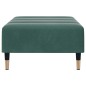 vidaXL Fußhocker Dunkelgrün 77x55x31 cm Samt vidaXL Fußhocker Dunkelgrün 77x55x31 cm Samt