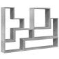 vidaXL Wandregal Grau Sonoma 96x12x64 cm Holzwerkstoff vidaXL Wandregal Grau Sonoma 96x12x64 cm Holzwerkstoff