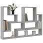vidaXL Wandregal Grau Sonoma 96x12x64 cm Holzwerkstoff vidaXL Wandregal Grau Sonoma 96x12x64 cm Holzwerkstoff