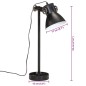 vidaXL Schreibtischlampe 25 W Schwarz 15x15x55 cm E27 vidaXL Schreibtischlampe 25 W Schwarz 15x15x55 cm E27