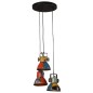 vidaXL Hängelampe 25 W Mehrfarbig 30x30x100 cm E27 vidaXL Hängelampe 25 W Mehrfarbig 30x30x100 cm E27