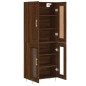 Highboard Braun Eichen-Optik 69,5x34x180 cm Holzwerkstoff