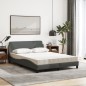 vidaXL Bett mit Matratze Dunkelgrau 120x200 cm Stoff vidaXL Bett mit Matratze Dunkelgrau 120x200 cm Stoff