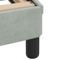 vidaXL Bett mit Matratze Hellgrau 120x200 cm Samt vidaXL Bett mit Matratze Hellgrau 120x200 cm Samt