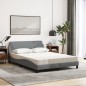 vidaXL Bett mit Matratze Hellgrau 140x190 cm Stoff vidaXL Bett mit Matratze Hellgrau 140x190 cm Stoff