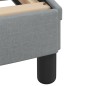 vidaXL Bett mit Matratze Hellgrau 140x190 cm Stoff vidaXL Bett mit Matratze Hellgrau 140x190 cm Stoff